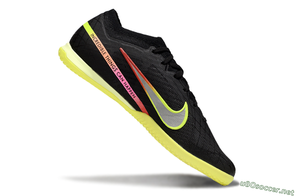 Men's Nike Air Zoom Mercurial Vapor 15 Elite IC Football Shoes - Black/Yellow/Red 4