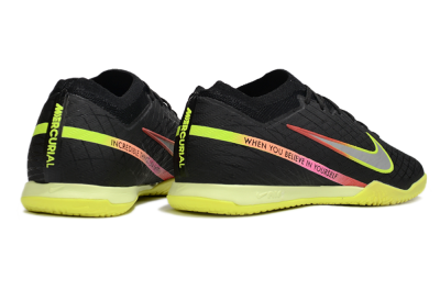 Men's Nike Air Zoom Mercurial Vapor 15 Elite IC Football Shoes - Black/Yellow/Red