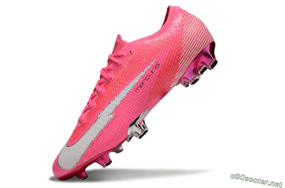Men's Nike Air Zoom Mercurial Vapor 13 Elite FG Football Boots - Pink/White/Silver 5