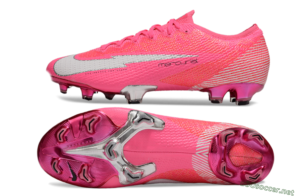 Men's Nike Air Zoom Mercurial Vapor 13 Elite FG Football Boots - Pink/White/Silver 1