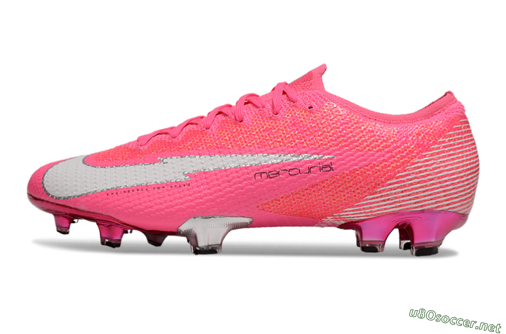 Men's Nike Air Zoom Mercurial Vapor 13 Elite FG Football Boots - Pink/White/Silver 0