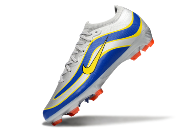 Men's Nike Air Zoom Mercurial Vapor 16 Elite FG Football Boots - Silver/Blue/Yellow