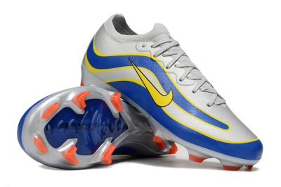 Men's Nike Air Zoom Mercurial Vapor 16 Elite FG Football Boots - Silver/Blue/Yellow
