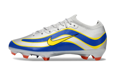 Men's Nike Air Zoom Mercurial Vapor 16 Elite FG Football Boots - Silver/Blue/Yellow
