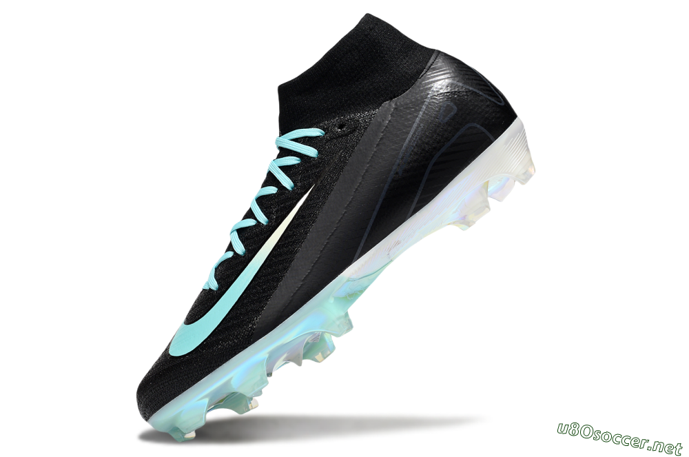 Unisex Nike Air Zoom Mercurial Superfly 10 Elite FG Football Boots - Black/Jade 5