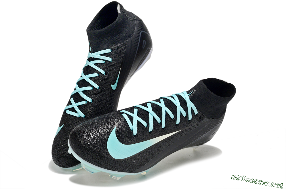 Unisex Nike Air Zoom Mercurial Superfly 10 Elite FG Football Boots - Black/Jade 3