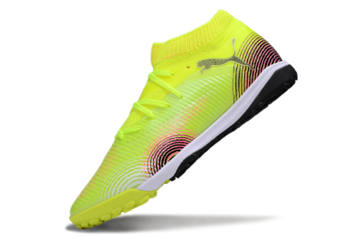 Men's Puma Future 8 Ultimate TF Football Shoes - Yellow/Black/Pink