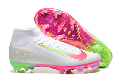 Men's Nike Air Zoom Mercurial Superfly 10 Elite FG Football Boots - White/Gold/Pink/Yellow