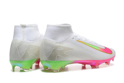 Men's Nike Air Zoom Mercurial Superfly 10 Elite FG Football Boots - White/Gold/Pink/Yellow