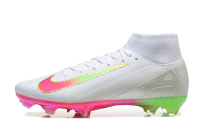 Men's Nike Air Zoom Mercurial Superfly 10 Elite FG Football Boots - White/Gold/Pink/Yellow