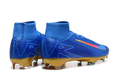 Men's Nike Air Zoom Mercurial Superfly 10 Elite FG Football Boots - Blue/Gold/Pink