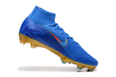 Men's Nike Air Zoom Mercurial Superfly 10 Elite FG Football Boots - Blue/Gold/Pink