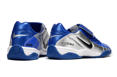 Men's Nike Air Zoom Total 90 III IC Football Shoes - Silver/Black/Blue