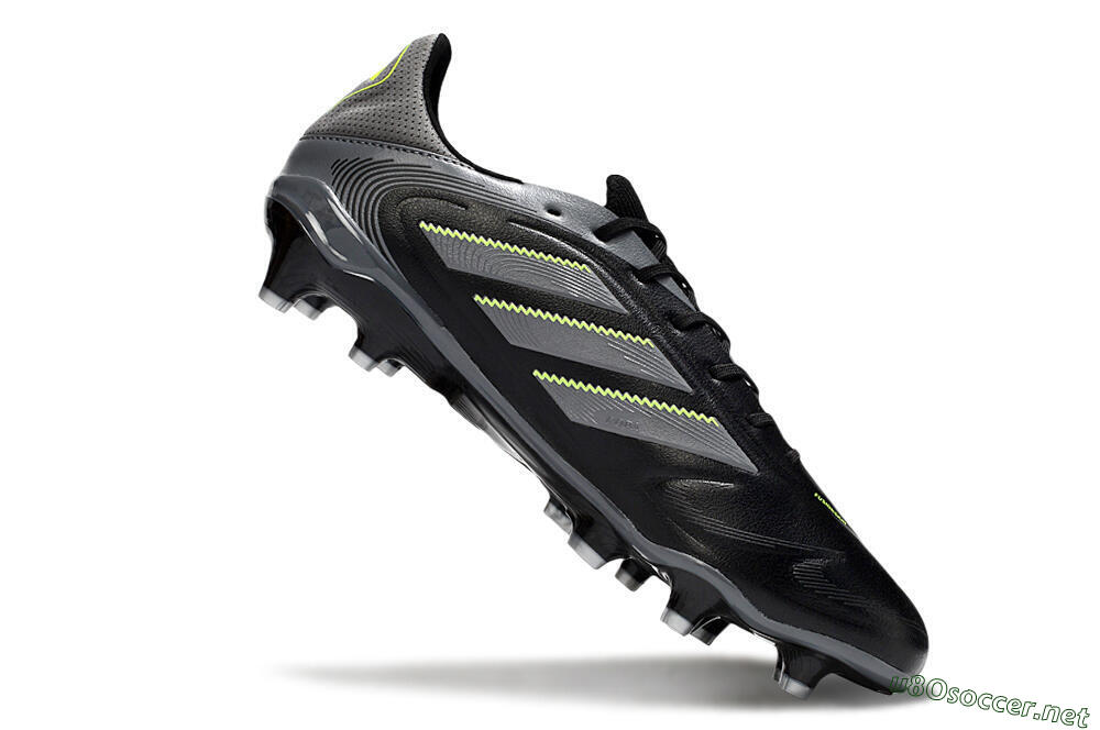 Men's Adidas Copa Pure 3 Elite FG Football Boots - Black/Grey/Yellow 4