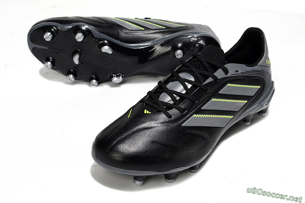 Men's Adidas Copa Pure 3 Elite FG Football Boots - Black/Grey/Yellow 3