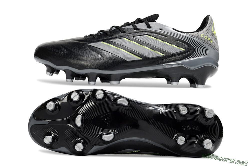 Men's Adidas Copa Pure 3 Elite FG Football Boots - Black/Grey/Yellow 1
