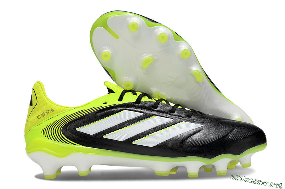 Men's Adidas Copa Pure 3 Elite FG Football Boots - Black/White/Yellow 2
