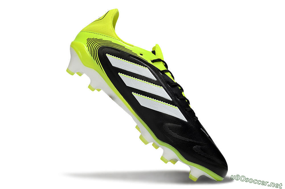Men's Adidas Copa Pure 3 Elite FG Football Boots - Black/White/Yellow 4