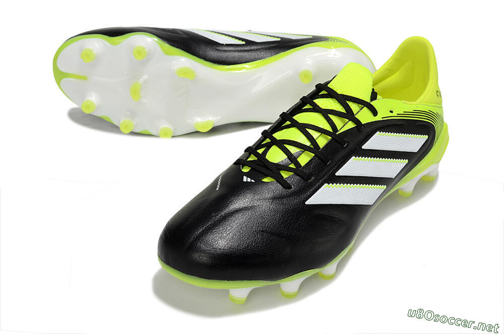 Men's Adidas Copa Pure 3 Elite FG Football Boots - Black/White/Yellow 3
