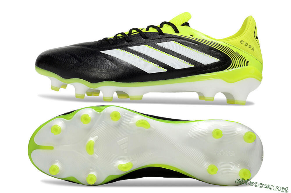 Men's Adidas Copa Pure 3 Elite FG Football Boots - Black/White/Yellow 1