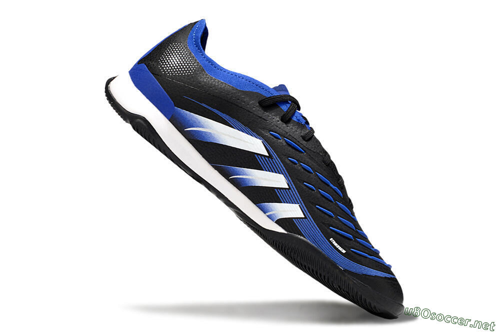 Men's Adidas Predator 25 Elite IC Football Shoes - Black/Blue/White 4
