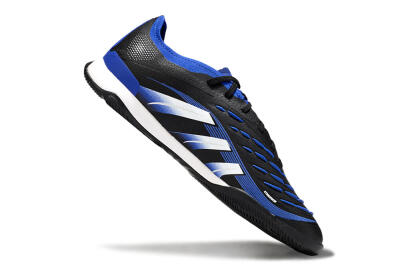Men's Adidas Predator 25 Elite IC Football Shoes - Black/Blue/White