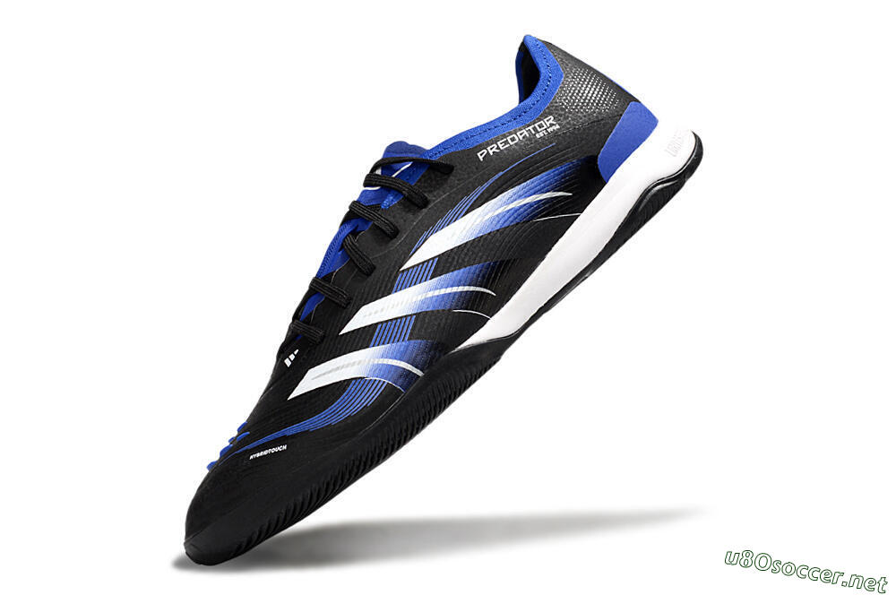 Men's Adidas Predator 25 Elite IC Football Shoes - Black/Blue/White 5