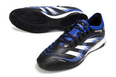 Men's Adidas Predator 25 Elite IC Football Shoes - Black/Blue/White