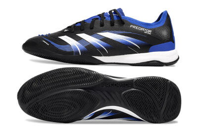 Men's Adidas Predator 25 Elite IC Football Shoes - Black/Blue/White