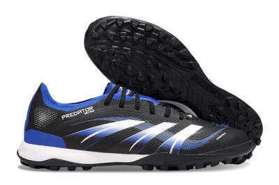Men's Adidas Predator 25 Elite TF Football Shoes - Black/Blue/White