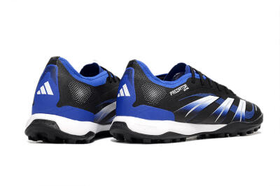 Men's Adidas Predator 25 Elite TF Football Shoes - Black/Blue/White