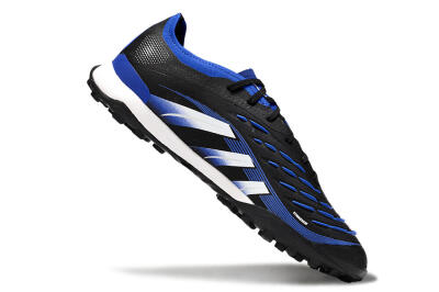 Men's Adidas Predator 25 Elite TF Football Shoes - Black/Blue/White