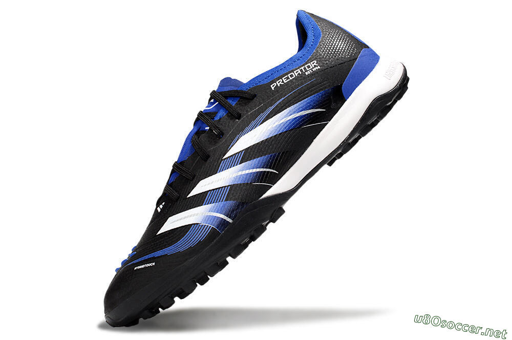 Men's Adidas Predator 25 Elite TF Football Shoes - Black/Blue/White 5