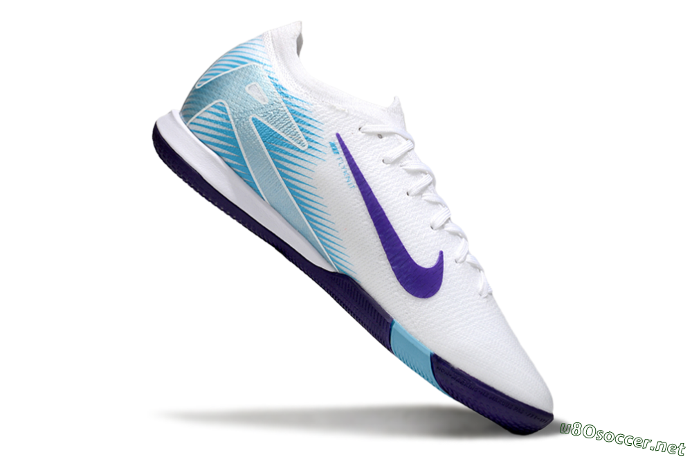 Men's Nike Air Zoom Mercurial Vapor 16 Elite IC Football Shoes - White/Purple/Pink 4