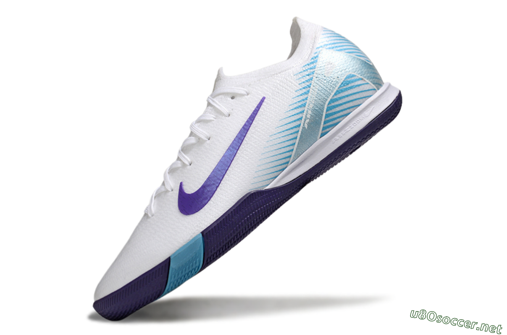 Men's Nike Air Zoom Mercurial Vapor 16 Elite IC Football Shoes - White/Purple/Pink 5