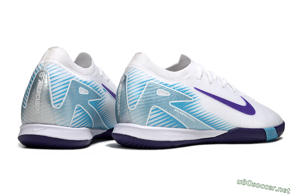 Men's Nike Air Zoom Mercurial Vapor 16 Elite IC Football Shoes - White/Purple/Pink 6