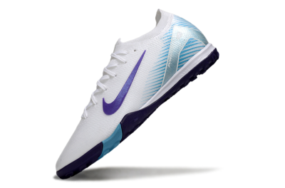 Unisex Nike Air Zoom Mercurial Vapor 16 Elite TF Football Shoes - White/Purple/Pink