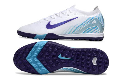Unisex Nike Air Zoom Mercurial Vapor 16 Elite TF Football Shoes - White/Purple/Pink