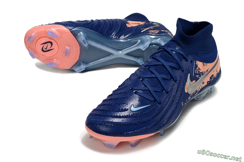 Unisex Nike Phantom Luna Elite FG Football Boots - Blue/White/Orange 3