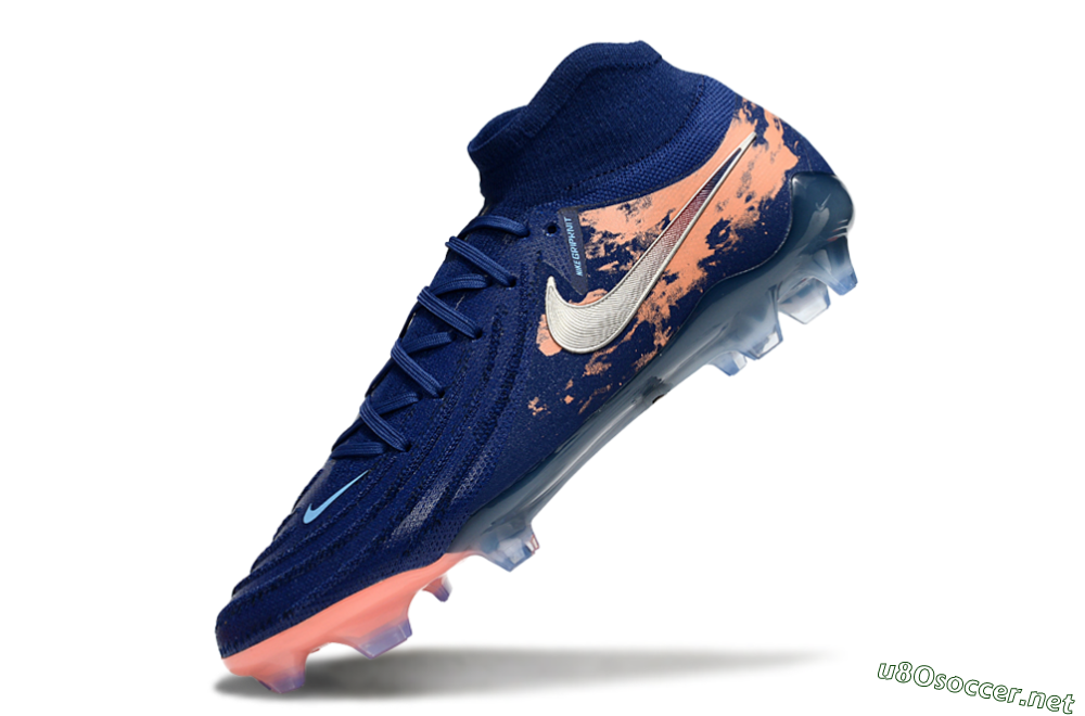 Unisex Nike Phantom Luna Elite FG Football Boots - Blue/White/Orange 5