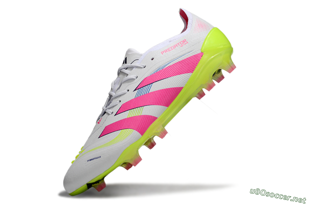 Unisex Adidas Predator Elite 25 FG Football Boots - White/Pink/Yellow 4