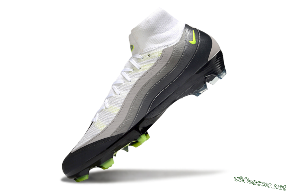 Men's Nike Air Zoom Mercurial Superfly 10 Elite FG Football Boots - White/Grey/Yellow 5