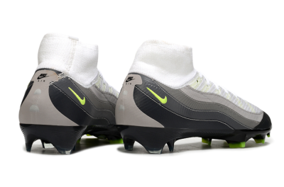 Men's Nike Air Zoom Mercurial Superfly 10 Elite FG Football Boots - White/Grey/Yellow