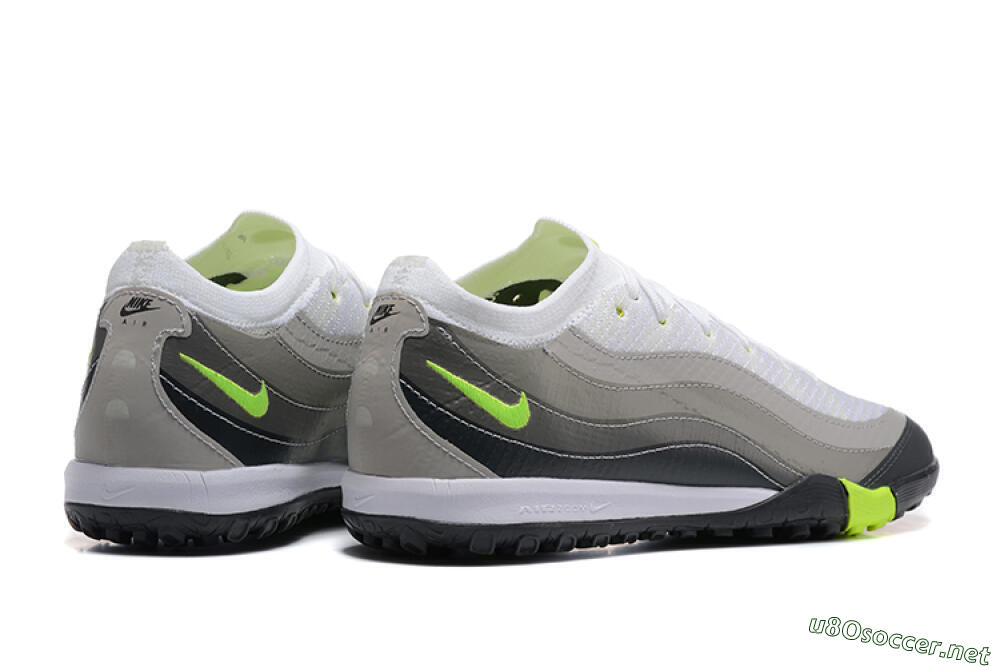 Unisex Nike Air Zoom Mercurial Vapor 16 Elite TF Football Shoes - White/Grey/Yellow 9