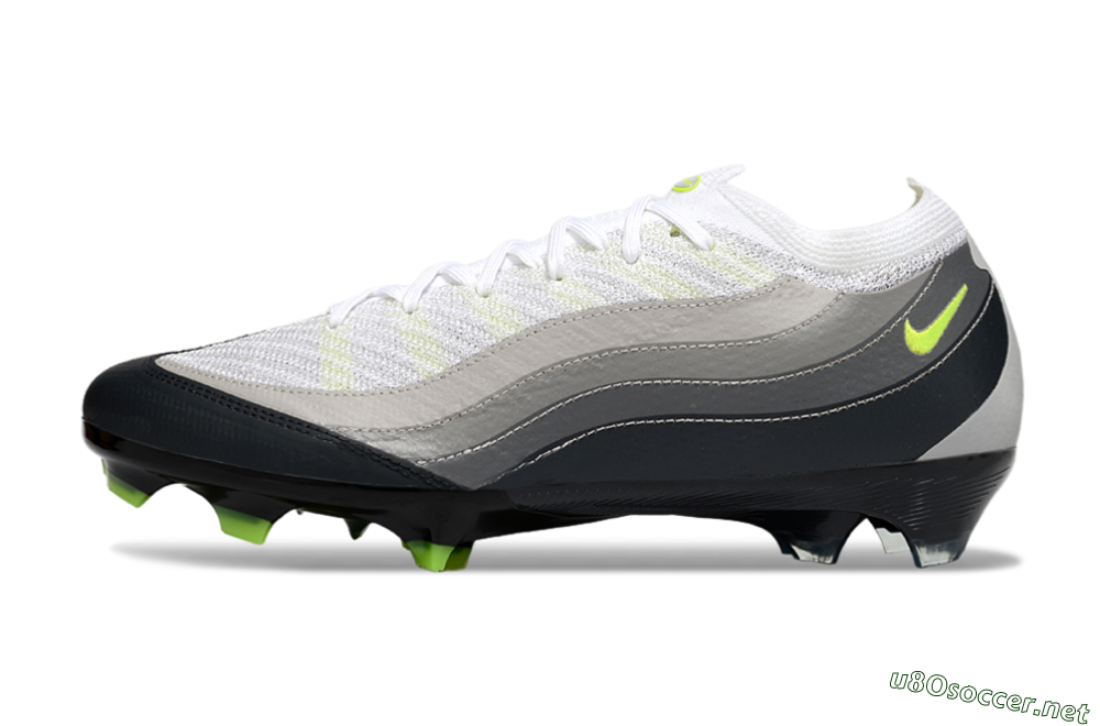 Men's Nike Air Zoom Mercurial Vapor 16 Elite FG Football Boots - White/Grey/Yellow 0