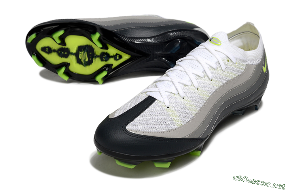 Men's Nike Air Zoom Mercurial Vapor 16 Elite FG Football Boots - White/Grey/Yellow 3