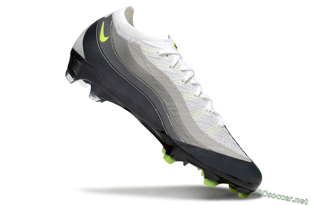 Men's Nike Air Zoom Mercurial Vapor 16 Elite FG Football Boots - White/Grey/Yellow 4