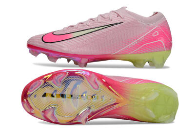 Unisex Nike Air Zoom Mercurial Vapor 16 Elite FG Football Boots - Pink/White/Yellow