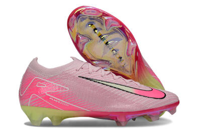 Unisex Nike Air Zoom Mercurial Vapor 16 Elite FG Football Boots - Pink/White/Yellow