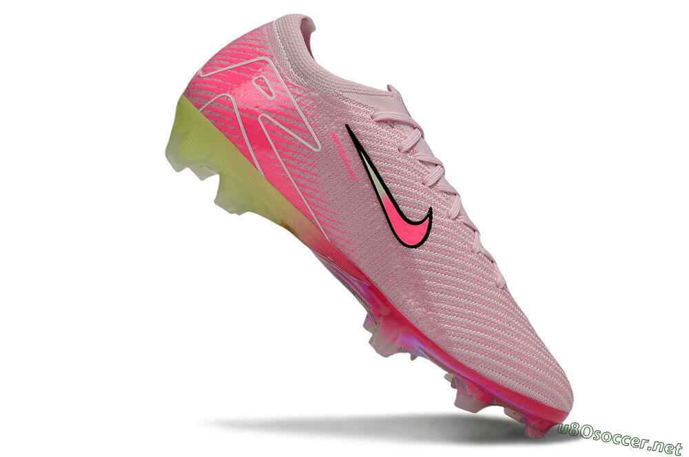 Unisex Nike Air Zoom Mercurial Vapor 16 Elite FG Football Boots - Pink/White/Yellow 4